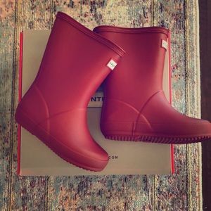 Red Hunter Boots